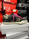 GOLDEN GOOSE SUPER-STAR BLACK VELVET SNEAKER