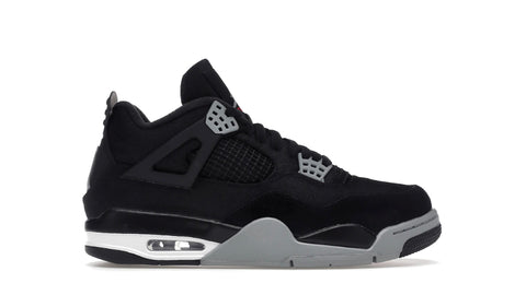 Black Canvas Jordan 4 - Smile Kicks